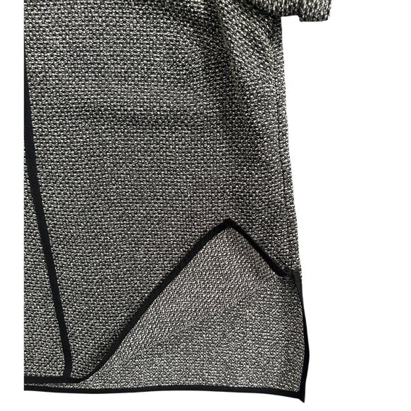 Marks & Spencer Autograph  Boxy Short Sleeve Top Tweed Black Piping UK 14/US 10 - Picture 4 of 11